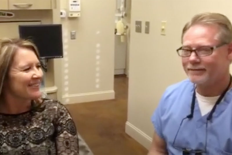 dental patient smiling