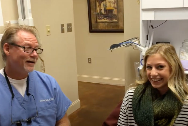 dental patient smiling