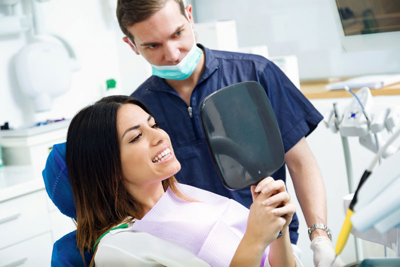 dental patient smiling